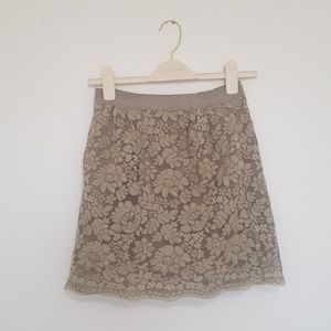 J. Crew Floral Lace Skirt with Pockets